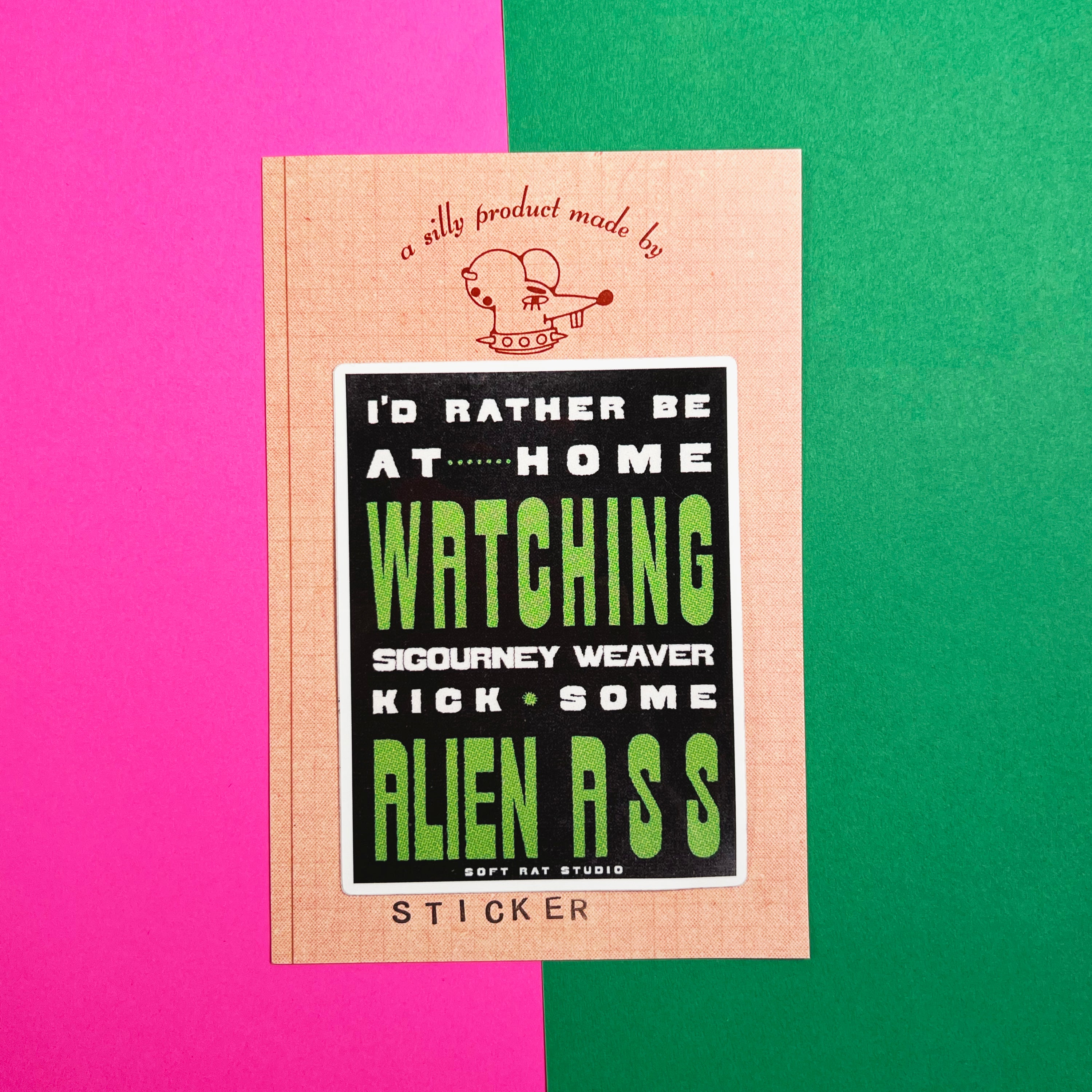 Alien Butt Sticker