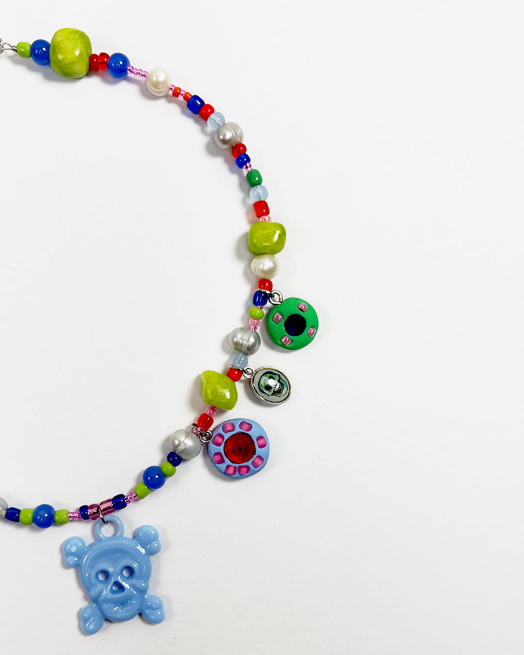 Skulls Only Beaded Necklace