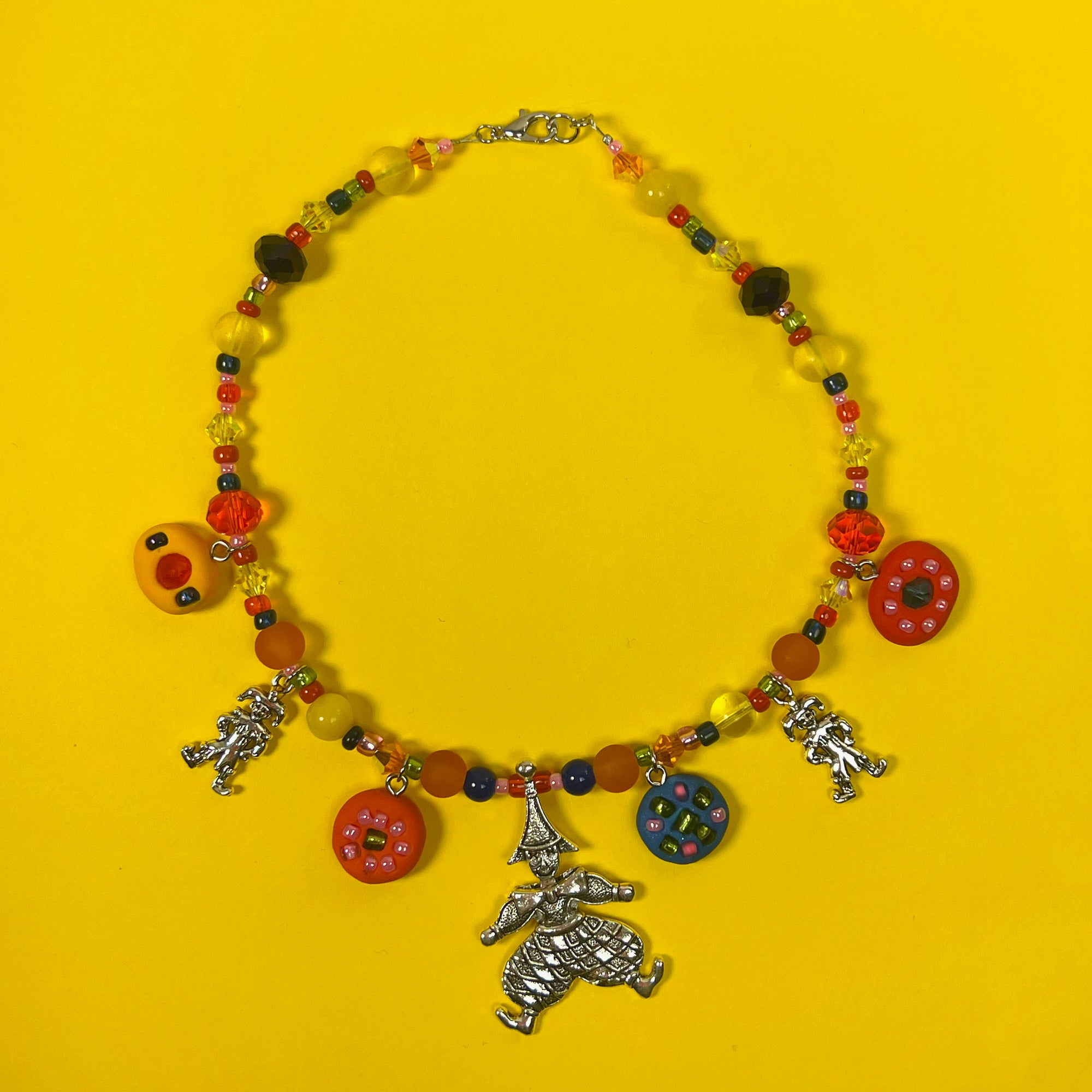 Clown Beaded Necklace